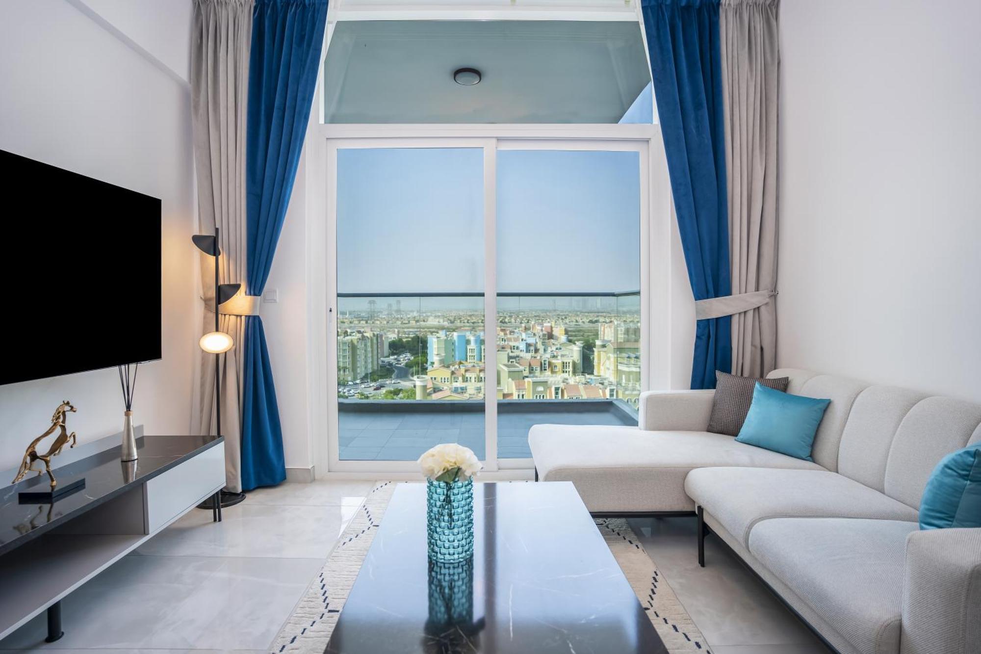 Homesgetaway -spacious 1br In Pearlz By Danube Dubai